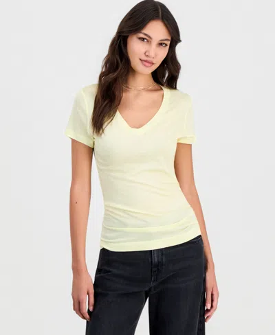 Guess Women's V-neck Short-sleeve T-shirt In Neutral