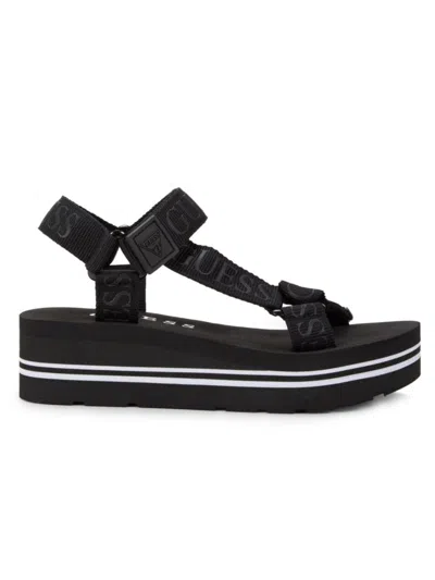 Guess Women's Wavin 51mm Logo Wedge Sandals