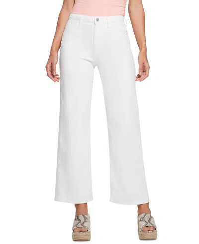 Guess Women's Wide-leg Ankle Jeans In Pure White