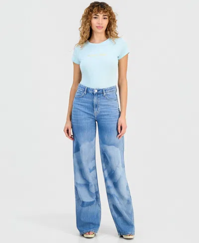 Guess Women's Wide-leg Jeans In Blue
