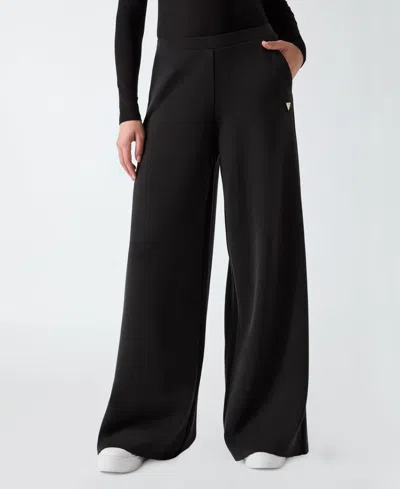 Guess Olympe Wide Leg Pants In Black