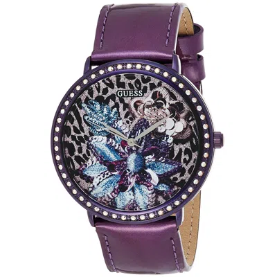 Guess Women's Wildflower Multicolor Dial Watch In Gold