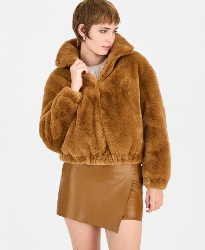 Guess Women's Xena Faux-fur Bomber Jacket In Multi