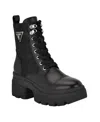 Guess Women's Yarini Platform Lug Combat Boots In Black