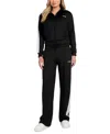 Guess Yarrow Scuba Knit Track Jacket In Black