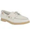 Guess Yomaya Loafer In White Leather