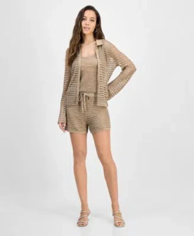 Guess Womens Bella Knit Shirt Tank Top Shorts