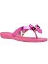 Guess Women's Tata Eva Sparkle Bow Flip Flop Sandals In Pink