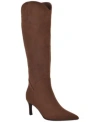 Guess Womens Palisa Tall Kitten Heel Dress Boots Regular Wide Calf In Red