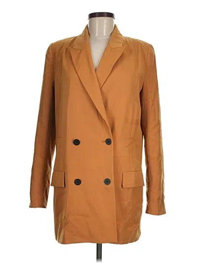 Pre-owned Guess Wool Blazer Jacket In Brown