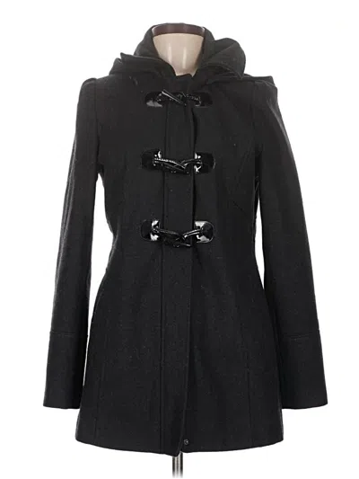 Pre-owned Guess Wool Coat In Black