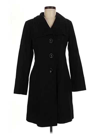 Pre-owned Guess Wool Coat In Black