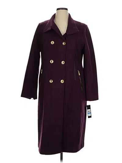Pre-owned Guess Wool Coat In Purple