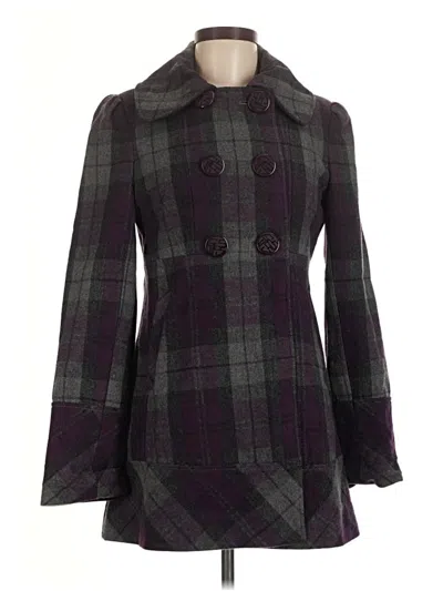 Pre-owned Guess Wool Coat In Purple