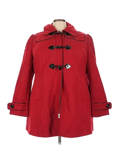 Pre-owned Guess Wool Coat In Red