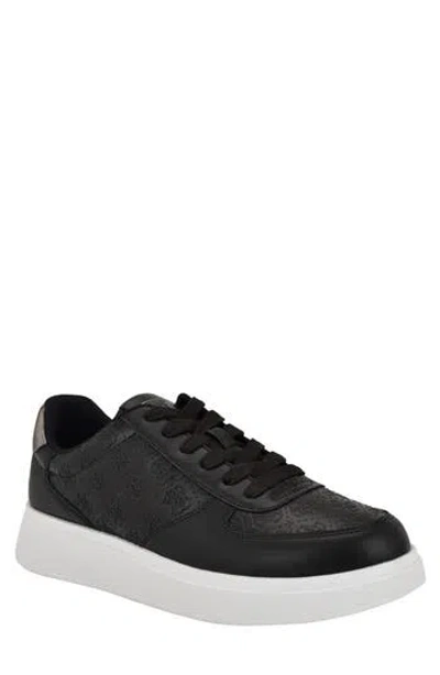 Guess Wulfred Sneaker In Black/pewter Logo