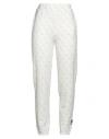 Guess X Brandalised Woman Pants Off White Size M Cotton, Polyester, Elastane