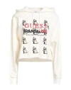 Guess X Brandalised Woman Sweatshirt Off White Size L Cotton, Polyester, Elastane In White