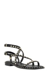 Guess Yamara Studded Gladiator Sandal In Black