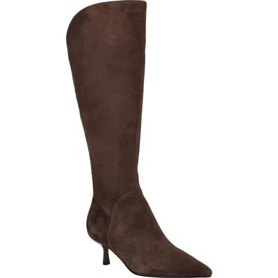 Guess Yania Pointed Toe Boot In Brown