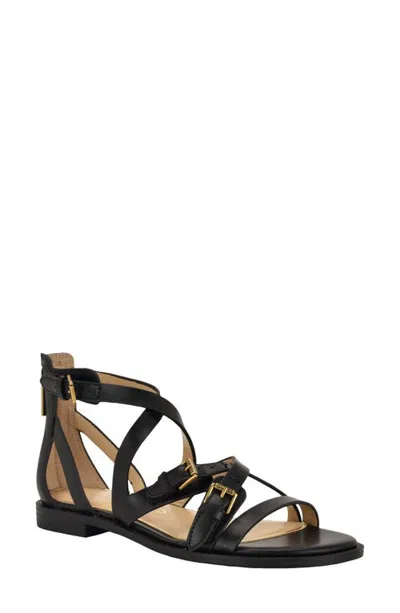 Guess Yaris Gladiator Sandal In Black