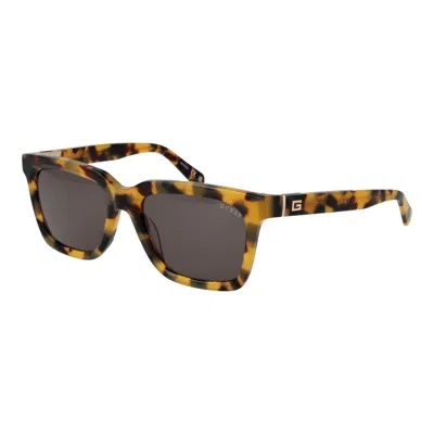 Guess Yellow Men Sunglasses In Brown