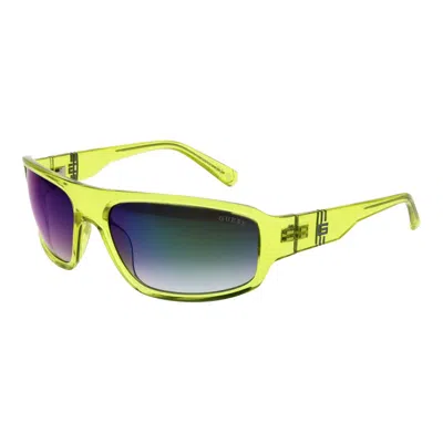 Guess Yellow Men Sunglasses In Green