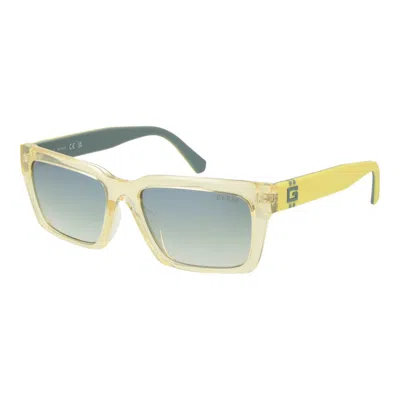 Guess Yellow Stainless Steel Sunglasses In Neutral