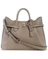 Guess Yesba Girlfriend Large Satchel Bag In Brown