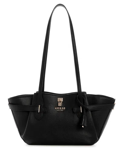Guess Yesba Girlfriend Large Shoulder Bag In Black
