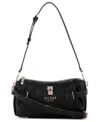 Guess Yesba Small Top Zip Shoulder Bag In Black