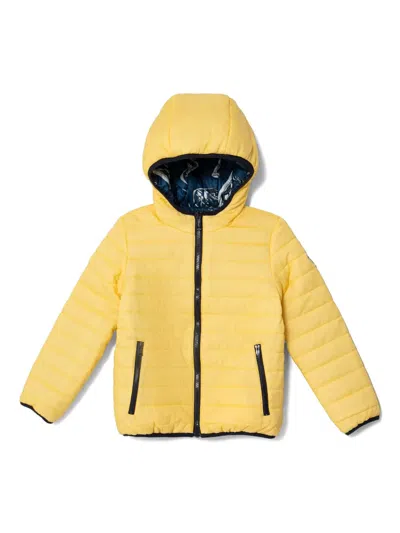 Guess Kids' Zip-up Bomber Jacket In Yellow
