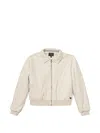 Guess Zipped Collar Jacket In Multi