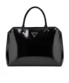 Guess Zippered Shoulder Bag In Black