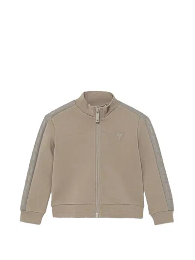 Guess Kids' Zip-up Logo Jacket In Multi