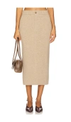 Guest In Residence Tailored Skirt In Brown