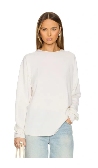 Guest In Residence Oversize Crew Sweater In Cream