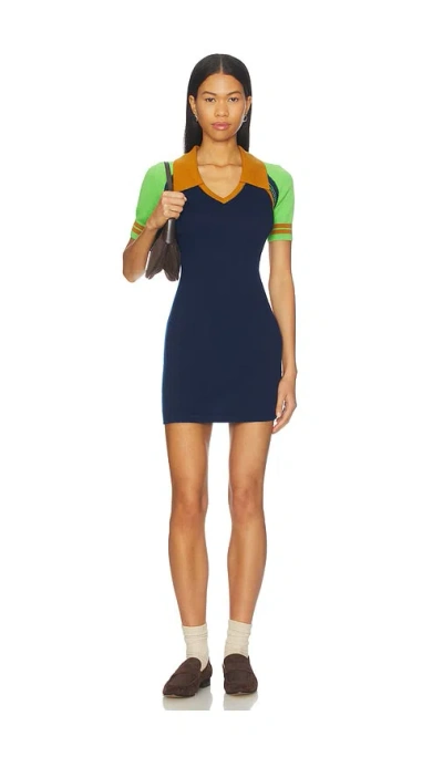 Guest In Residence Kleid Im Polo-style Ace In Blue