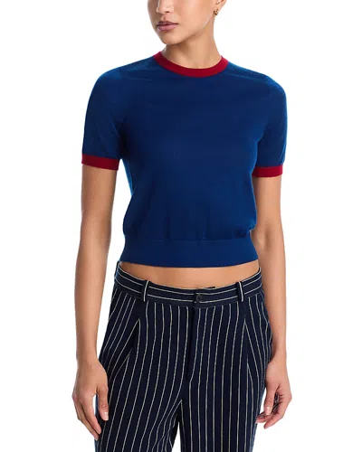 Guest In Residence Airy Cashmere Ringer Tee In Multi