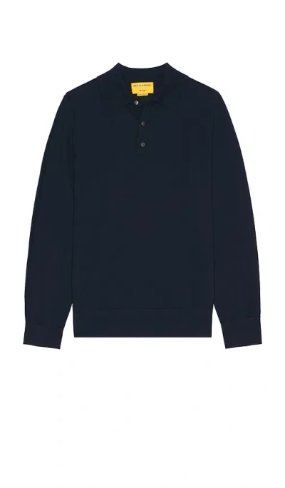 Guest In Residence Airy Cashmere Polo Shirt In Blue