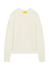 Guest In Residence Off-white Allday Cable Crew Sweater In Cream