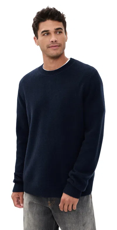 Guest In Residence Allday Cashmere Crew Sweater Midnight In Blue