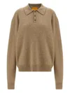 Guest In Residence Allday Cuffed Elbow Sweater In Brown