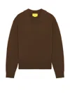 Guest In Residence Allday Long Sleeve Polo In Chestnut