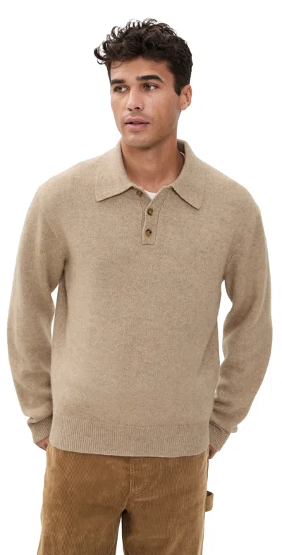 Guest In Residence Allday Polo In Cashmere Taupe In Neutral