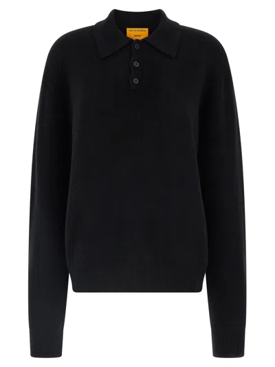 Guest In Residence Allday Polo Shirt In Black