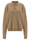 Guest In Residence Allday Cuffed Elbow Sweater In Brown