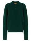 Guest In Residence Allday Ribbed-sleeve Sweater In Green