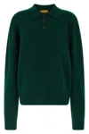 Guest In Residence Allday Ribbed-sleeve Sweater In Green