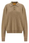 Guest In Residence Allday Cuffed Elbow Sweater In Sand